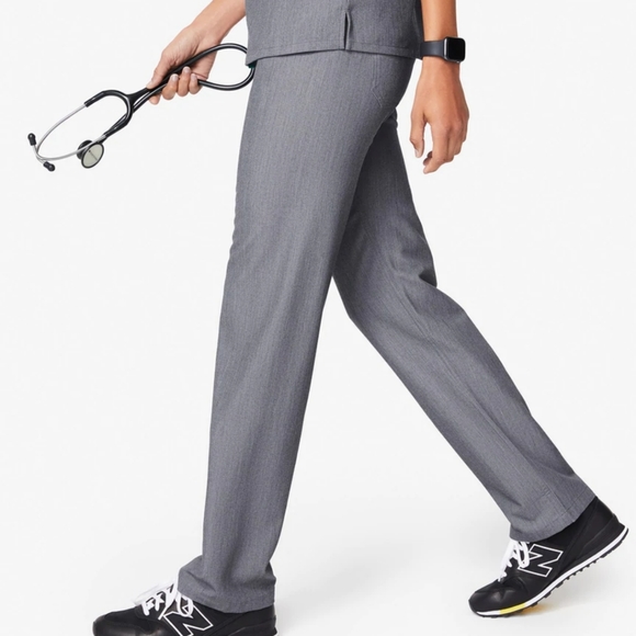Women's Figs Livingston Scrub Pants Graphite Gray Size Small - Picture 3 of 13